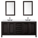 Daria 80" Free Standing Double Basin Vanity Set with Cabinet, Quartz Vanity Top, and Framed Mirror - image 12