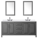 Daria 80" Free Standing Double Basin Vanity Set with Cabinet, Quartz Vanity Top, and Framed Mirror - image 15