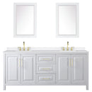 Daria 80" Free Standing Double Basin Vanity Set with Cabinet, Quartz Vanity Top, and Framed Mirror - image 20