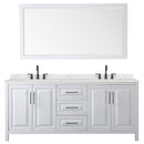 Daria 80" Free Standing Double Basin Vanity Set with Cabinet, Quartz Vanity Top, and Framed Mirror - image 17