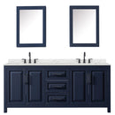 Daria 80" Free Standing Double Basin Vanity Set with Cabinet, Quartz Vanity Top, and Medicine Cabinet - image 3