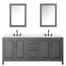 Daria 80" Free Standing Double Basin Vanity Set with Cabinet, Quartz Vanity Top, and Medicine Cabinet - image 15