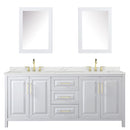 Daria 80" Free Standing Double Basin Vanity Set with Cabinet, Quartz Vanity Top, and Medicine Cabinet - image 19