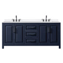 Daria 80" Free Standing Double Basin Vanity Set with Cabinet and Quartz Vanity Top - image 7