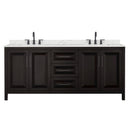 Daria 80" Free Standing Double Basin Vanity Set with Cabinet and Quartz Vanity Top - image 12