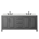 Daria 80" Free Standing Double Basin Vanity Set with Cabinet and Quartz Vanity Top - image 14