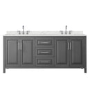 Daria 80" Free Standing Double Basin Vanity Set with Cabinet and Quartz Vanity Top - image 16