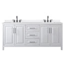 Daria 80" Free Standing Double Basin Vanity Set with Cabinet and Quartz Vanity Top - image 19
