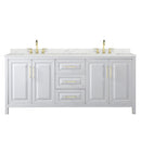 Daria 80" Free Standing Double Basin Vanity Set with Cabinet and Quartz Vanity Top - image 20