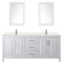 Daria 80" Free Standing Double Basin Vanity Set with Cabinet, Cultured Marble Vanity Top, and Framed Mirror - image 9