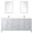Daria 80" Free Standing Double Basin Vanity Set with Cabinet, Cultured Marble Vanity Top, and Framed Mirror - image 11