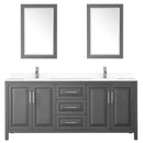 Daria 80" Free Standing Double Basin Vanity Set with Cabinet, Cultured Marble Vanity Top, and Framed Mirror - image 15