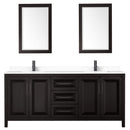 Daria 80" Free Standing Double Basin Vanity Set with Cabinet, Cultured Marble Vanity Top, and Framed Mirror - image 20