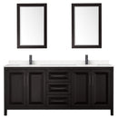 Daria 80" Free Standing Double Basin Vanity Set with Cabinet, Cultured Marble Vanity Top, and Framed Mirror - image 21