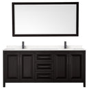 Daria 80" Free Standing Double Basin Vanity Set with Cabinet, Cultured Marble Vanity Top, and Framed Mirror - image 20