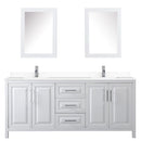 Daria 80" Free Standing Double Basin Vanity Set with Cabinet, Cultured Marble Vanity Top, and Medicine Cabinet - image 7
