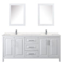 Daria 80" Free Standing Double Basin Vanity Set with Cabinet, Cultured Marble Vanity Top, and Medicine Cabinet - image 8