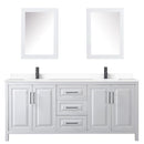 Daria 80" Free Standing Double Basin Vanity Set with Cabinet, Cultured Marble Vanity Top, and Medicine Cabinet - image 11