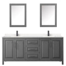Daria 80" Free Standing Double Basin Vanity Set with Cabinet, Cultured Marble Vanity Top, and Medicine Cabinet - image 17
