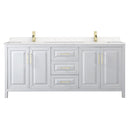 Daria 80" Free Standing Double Basin Vanity Set with Cabinet and Cultured Marble Vanity Top - image 3