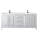Daria 80" Free Standing Double Basin Vanity Set with Cabinet and Cultured Marble Vanity Top - image 11