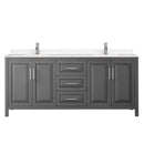 Daria 80" Free Standing Double Basin Vanity Set with Cabinet and Cultured Marble Vanity Top - image 13