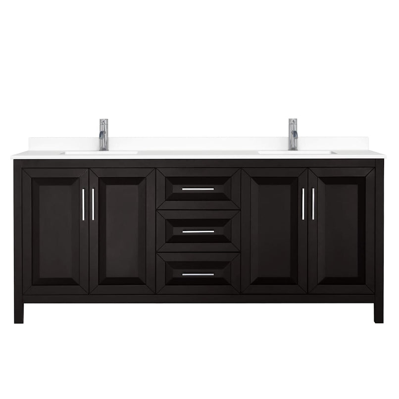 Daria 80" Free Standing Double Basin Vanity Set with Cabinet and Cultured Marble Vanity Top - image 18