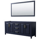 Daria 79" Double Free Standing Vanity Cabinet - Less Vanity Top - image 1