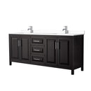 Daria 80" Free Standing Double Basin Vanity Set with Cabinet and Cultured Marble Vanity Top - image 1
