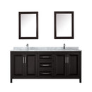 Daria 80" Free Standing Double Vanity Set with MDF Cabinet, Marble Vanity Top, 2 Undermount Sinks, and 2 Medicine Cabinets - image 14