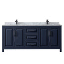 Daria 80" Free Standing Double Vanity Set with MDF Cabinet, Marble Vanity Top, and 2 Undermount Sinks - image 13