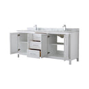 Daria 80" Free Standing Double Vanity Set with MDF Cabinet, Marble Vanity Top, and 2 Undermount Sinks - image 14