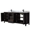 Daria 80" Free Standing Double Vanity Set with MDF Cabinet, Marble Vanity Top, and 2 Undermount Sinks - image 19