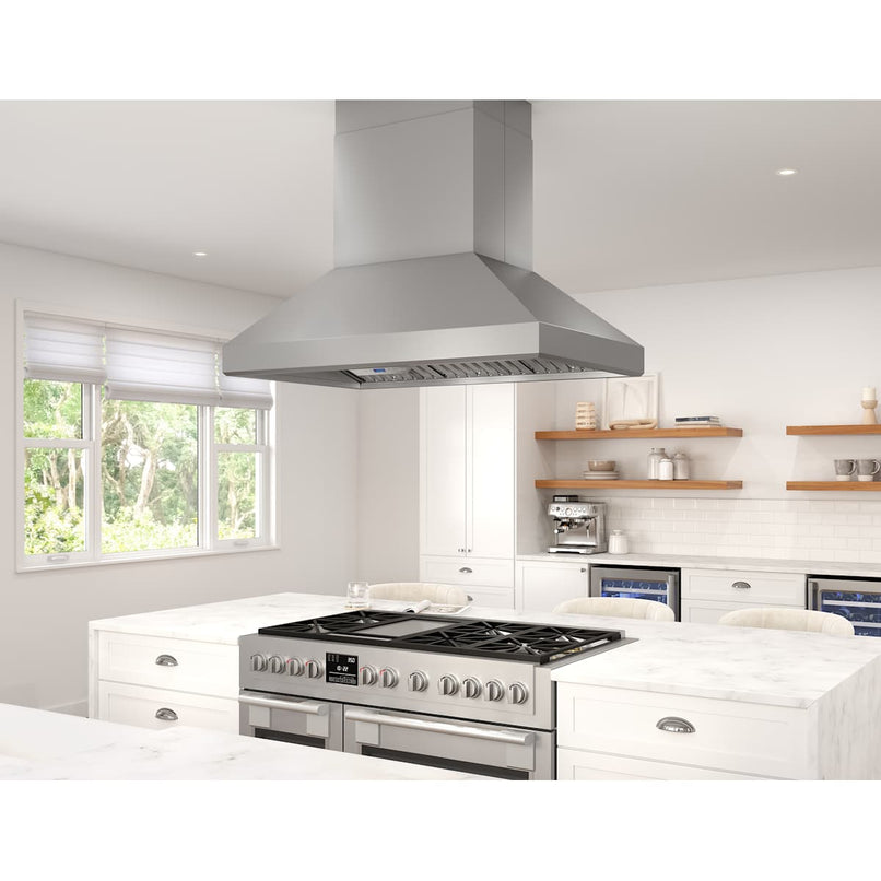 Titan Island 290 - 750 CFM 42 Inch Wide Island Range Hood with Airflow Control Technology and Directional Lighting - image 5