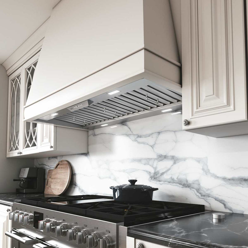 350 - 1200 CFM 60 Inch Wide Range Hood Insert with Remote Control - image 2