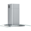 Brisas 290 - 600 CFM 30 Inch Wide Wall Mounted Range Hood with Curved Glass Canopy and LumiLight LED Lighting - image 2