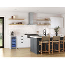 Brisas 290 - 600 CFM 36 Inch Wide Wall Mounted Range Hood with Curved Glass Canopy and LumiLight LED Lighting - image 3