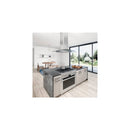 Brisas 290 - 600 CFM 30 Inch Wide Island Mount Range Hood with Dual-Level Lighting - image 4