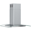 Brisas 290 - 600 CFM 30 Inch Wide Island Range Hood with Curved Glass Canopy and LumiLight LED Lighting - image 2