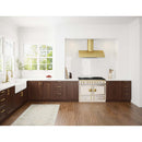 Okeanito 36 in. Wall Mount Range Hood with LED Lights in Brushed Gold - image 7