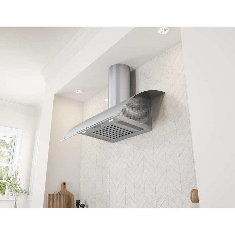 Okeanito 42 in. Wall Mount Range Hood with LED Lights in Stainless Steel - image 9