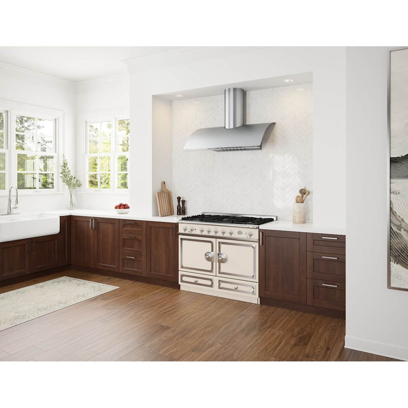 Okeanito 42 in. Wall Mount Range Hood with LED Lights in Stainless Steel - image 4