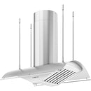 Trapeze 200 - 1000 CFM 36 Inch Wide Island Range Hood with LumiLight LED Lighting - image 2
