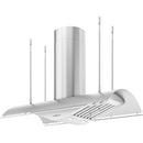 Trapeze 200 - 1000 CFM 54 Inch Wide Island Range Hood with LumiLight LED Lighting - image 2