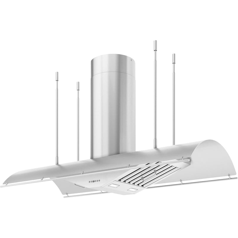 Trapeze 200 - 1000 CFM 60 Inch Wide Island Range Hood with LumiLight LED Lighting - image 2