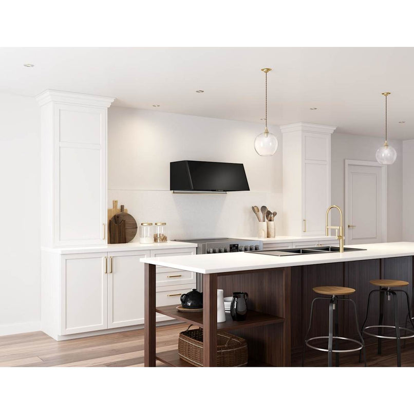 Mesa 48 Inch Wide Wall Mounted Range Hood with LED Lights and 3 Speeds - image 15