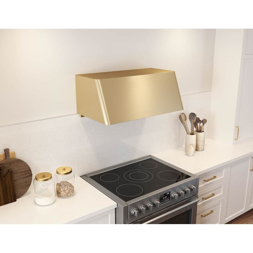 Mesa 48 Inch Wide Wall Mounted Range Hood with LED Lights and 3 Speeds - image 2