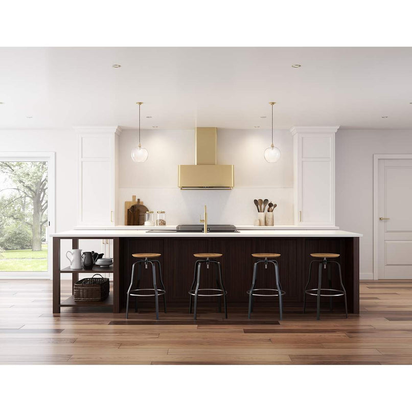 Mesa 48 Inch Wide Wall Mounted Range Hood with LED Lights and 3 Speeds - image 4