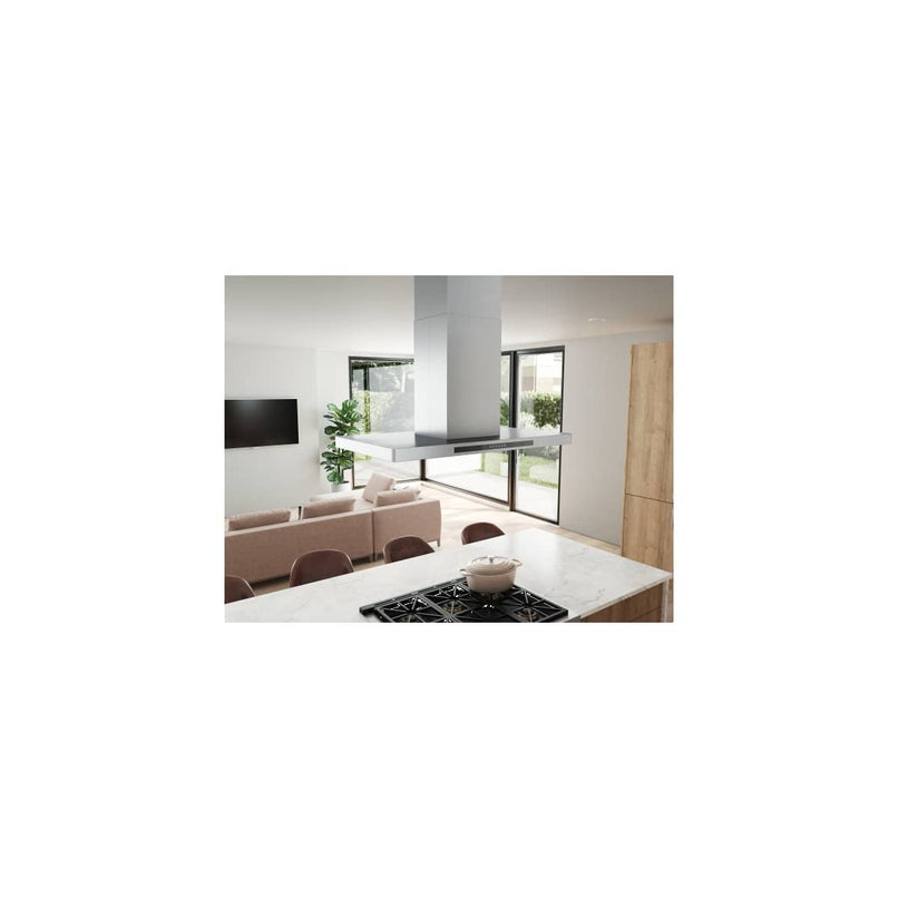 Vista 36 Inch Wide Island Range Hood with Tri Level Lighting - image 6