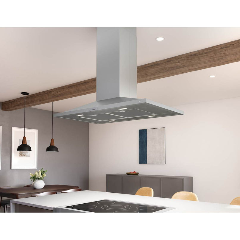Anzio 290 - 600 CFM 36 Inch Wide Island Range Hood with LumiLight LED Lighting - image 2